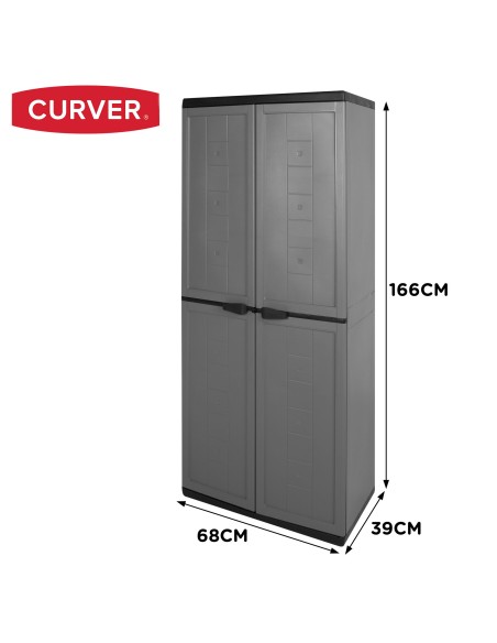 Curver Armário alto em resina 68x39x166 cm | Distria