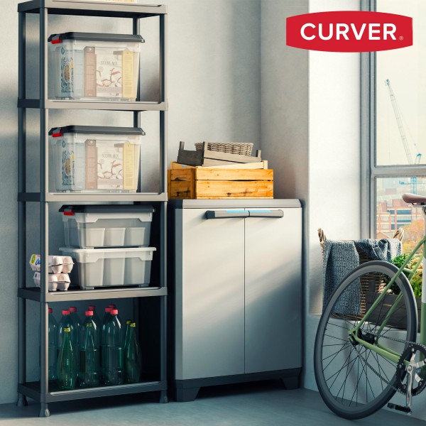 Curver Estante de plástico 5 prateleiras 75x32x176 cm | Distria