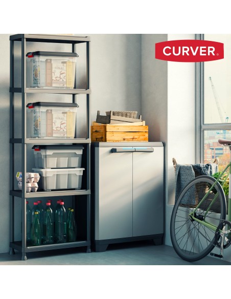 Curver Estante de plástico 5 prateleiras 75x32x176 cm | Distria