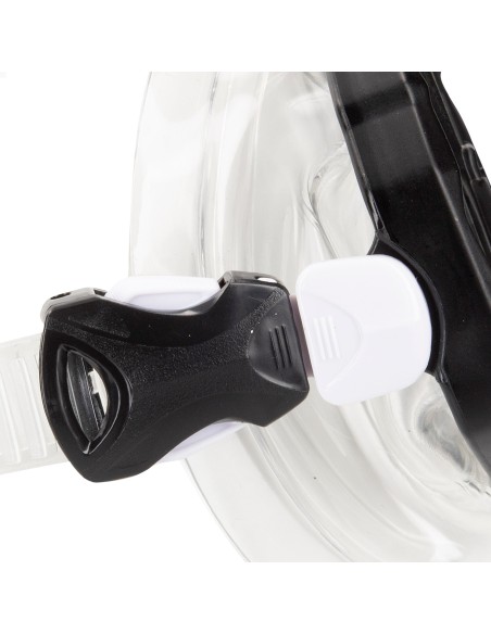 Conjunto de máscara de mergulho adulto com snorkel e nadadeiras, tamanhos 38-42 | Distria