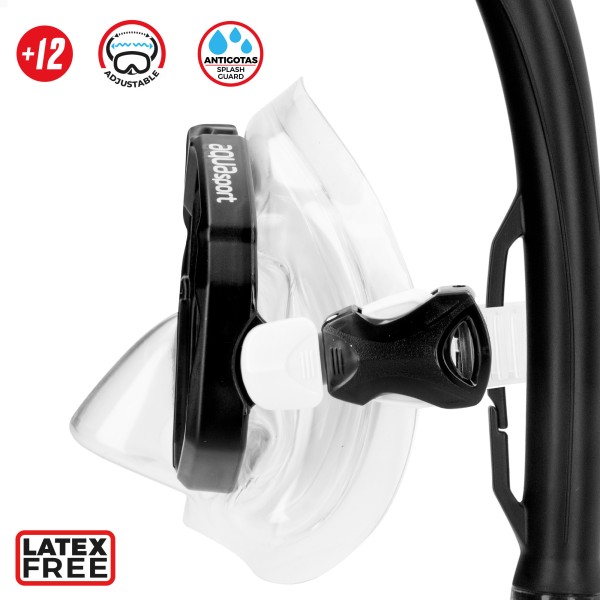 Conjunto de óculos de mergulho para adultos com snorkel e nadadeiras, tamanhos 42,5-47 | Distria