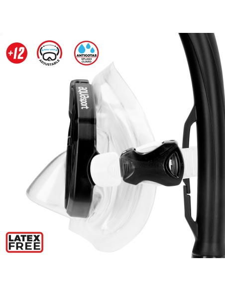 Conjunto de óculos de mergulho para adultos com snorkel e nadadeiras, tamanhos 42,5-47 | Distria