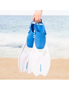 Conjunto de óculos de mergulho infantil com snorkel e nadadeiras, tamanhos 27 a 31 | Distria 2