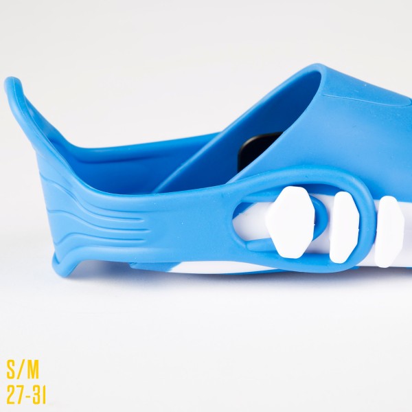 Conjunto de óculos de mergulho infantil com snorkel e nadadeiras, tamanhos 27 a 31 | Distria
