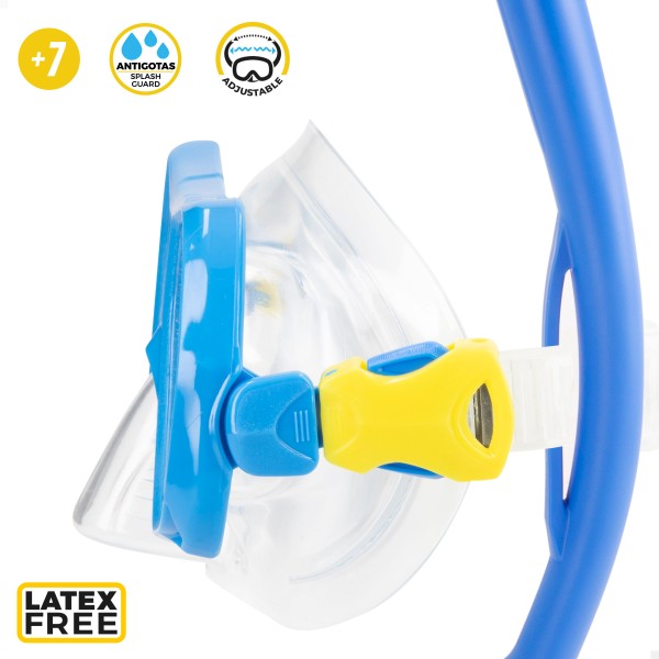 Conjunto de óculos de mergulho infantil com snorkel e nadadeiras, tamanho 32-37 | Aktive