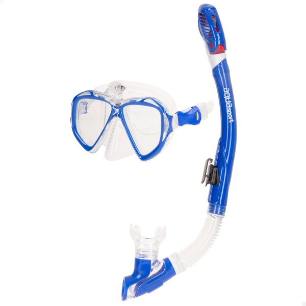 Conjunto de óculos de mergulho para adultos com snorkel e suporte para câmera | Distria