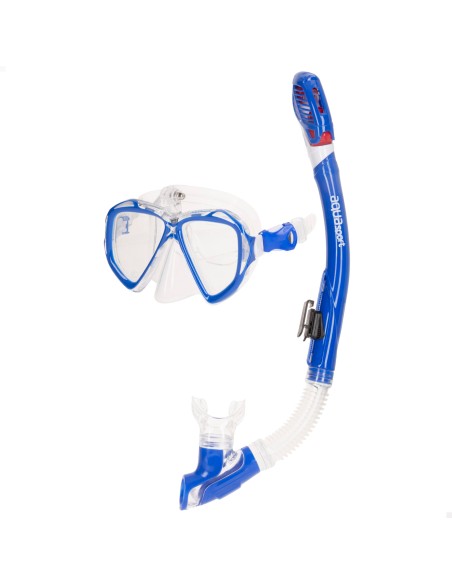 Conjunto de óculos de mergulho para adultos com snorkel e suporte para câmera | Distria