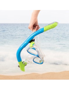 Conjunto de óculos de mergulho infantil com snorkel e suporte para câmera | Distria 2