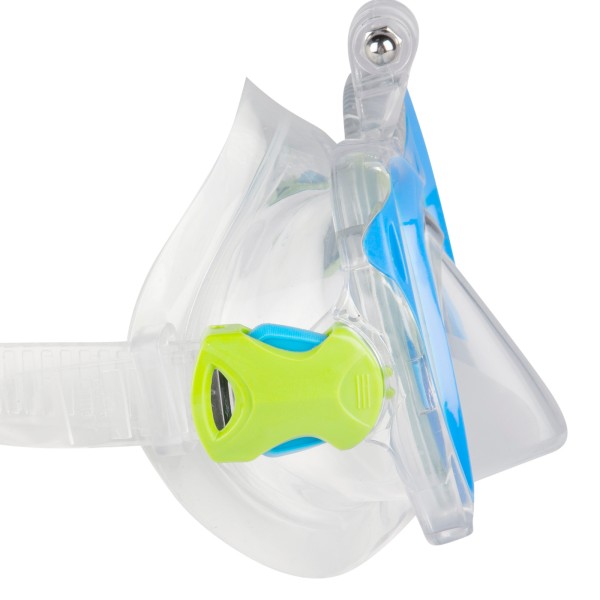 Conjunto de óculos de mergulho infantil com snorkel e suporte para câmera | Distria
