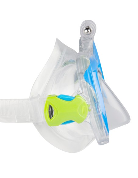 Conjunto de óculos de mergulho infantil com snorkel e suporte para câmera | Distria