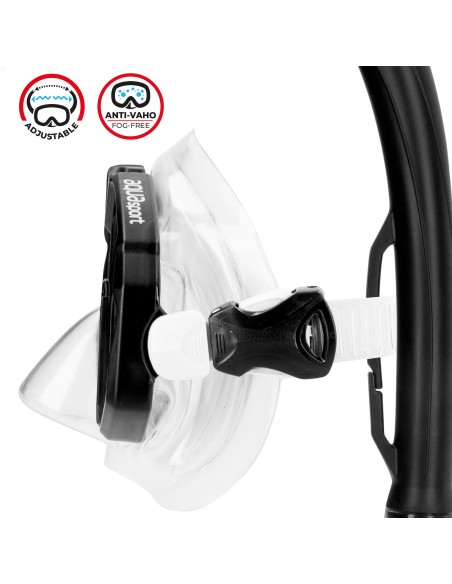 Conjunto de óculos de mergulho e snorkel para adultos | Distria