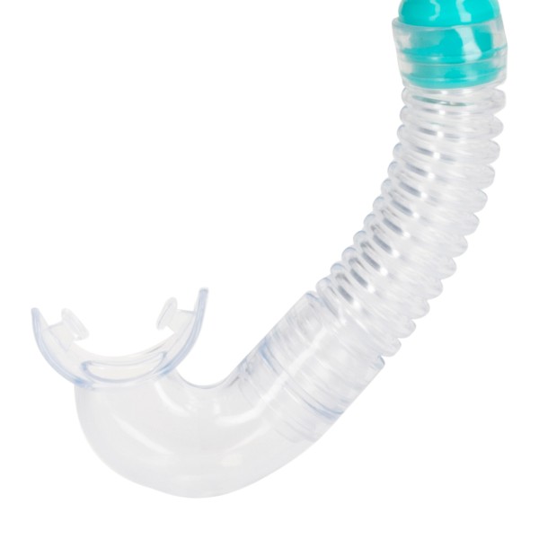 Conjunto de óculos de mergulho para adultos com snorkel roxo e turquesa | Distria