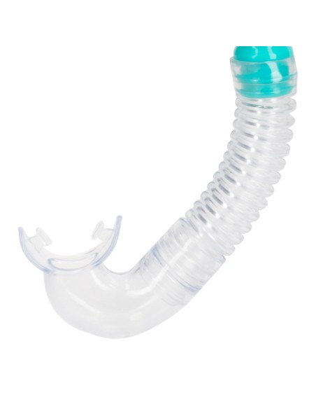 Conjunto de óculos de mergulho para adultos com snorkel roxo e turquesa | Distria