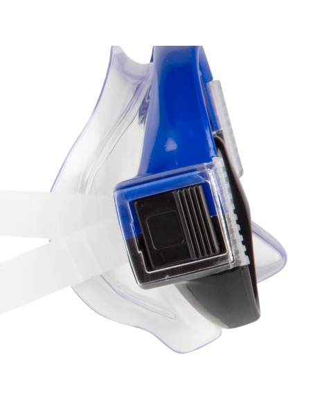 Conjunto de óculos de mergulho para adultos com tubo azul e preto | Distria