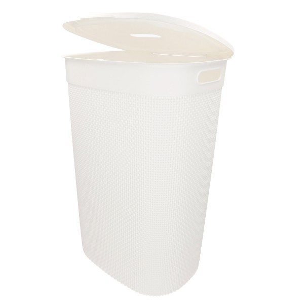 Cesto para roupa suja Curver Filo 55L com tampa castanha | Distria