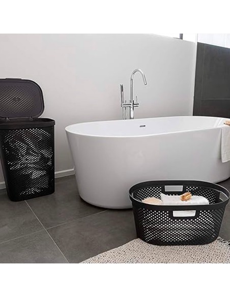 Cesto para roupa suja Curver Infinity 60L cinzento com tampa | Distria