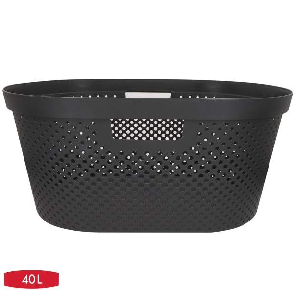Cesto para roupa suja Infinity 40L cinzento | Distria