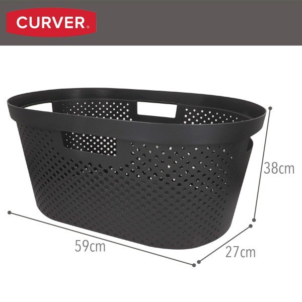 Cesto para roupa suja Infinity 40L cinzento | Distria