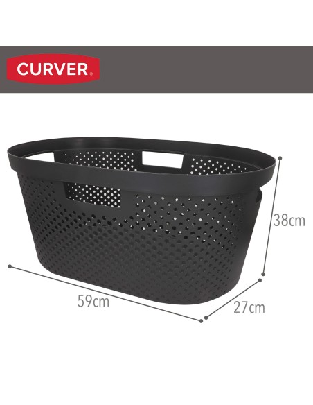Cesto para roupa suja Infinity 40L cinzento | Distria