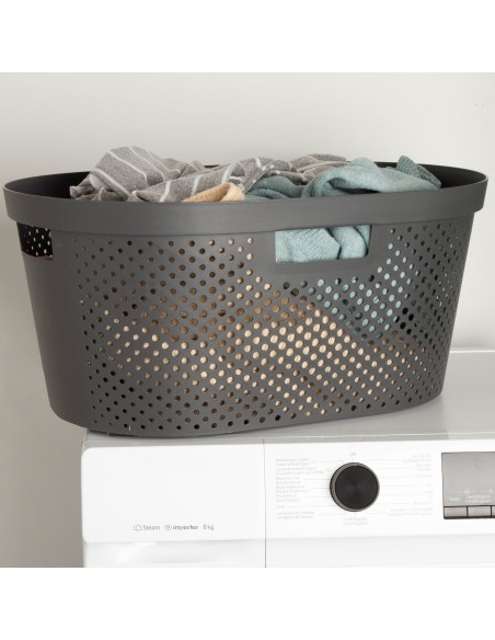 Cesto para roupa suja Infinity 40L cinzento | Distria