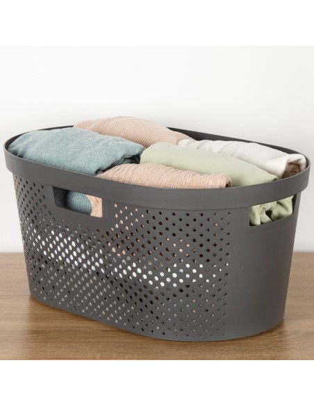 Cesto para roupa suja Infinity 40L cinzento | Distria
