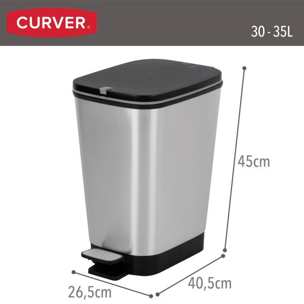 Caixote do lixo Curver Chic 25L | Distria