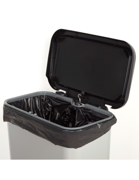 Caixote do lixo Curver Compatta 50L metálico | Distria