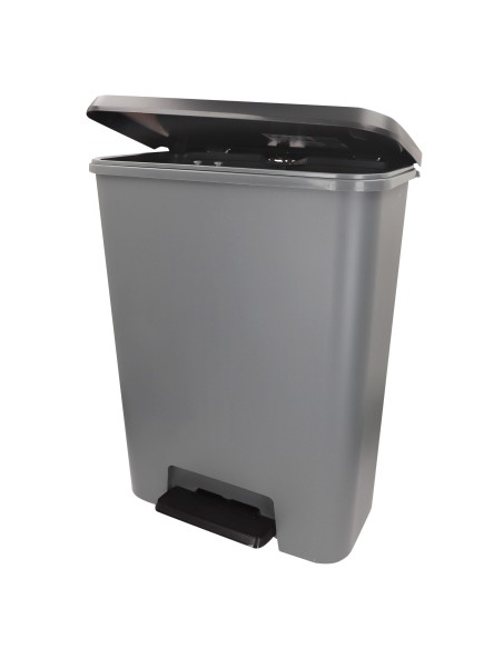 Caixote do lixo Curver Compatta 50L cinzento | Distria