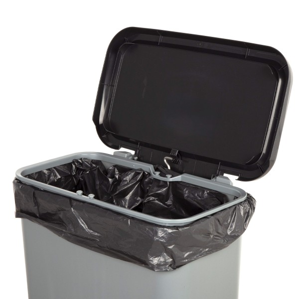 Caixote do lixo Curver Compatta 50L cinzento | Distria