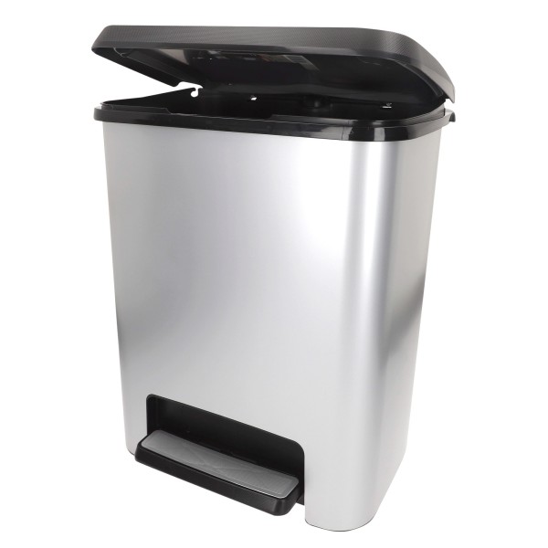 Caixote do lixo Curver Compatta 25L metálico | Distria