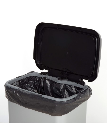 Caixote do lixo Curver Compatta 25L metálico | Distria