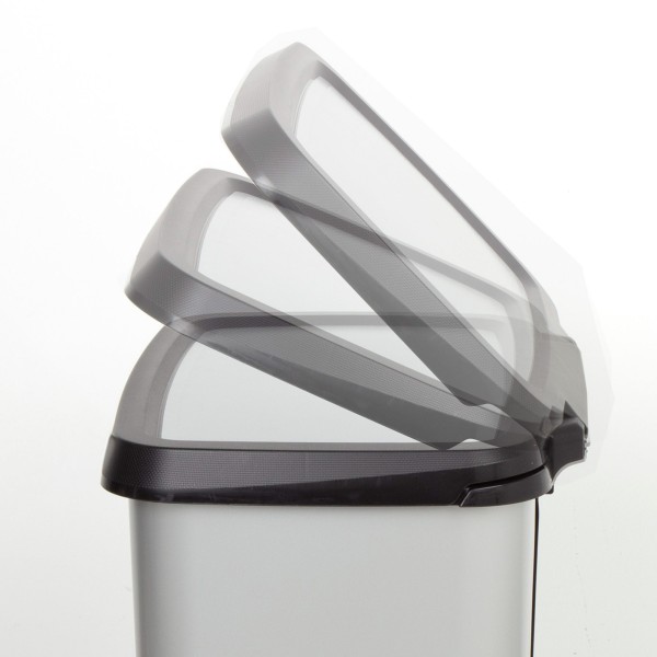 Caixote do lixo Curver Compatta 25L metálico | Distria