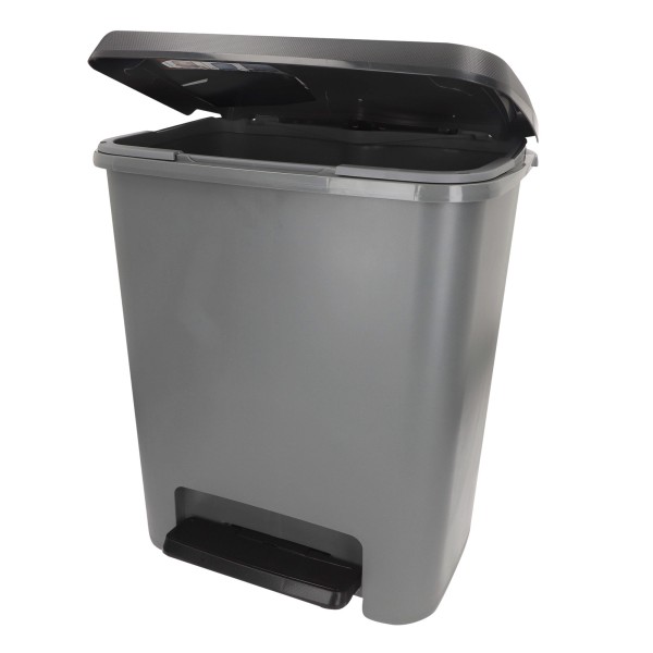 Caixote do lixo Curver Compatta 25L cinzento | Distria