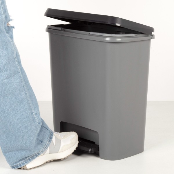 Caixote do lixo Curver Compatta 25L cinzento | Distria