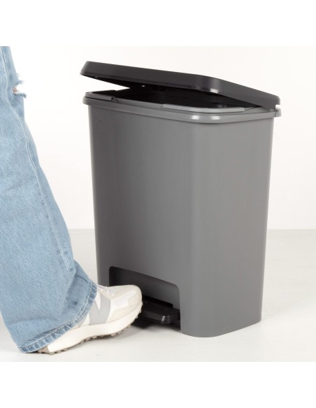 Caixote do lixo Curver Compatta 25L cinzento | Distria