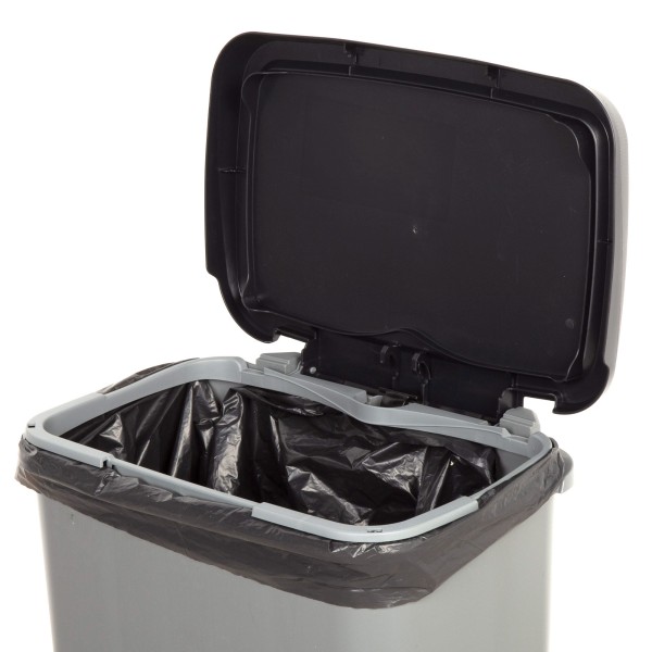 Caixote do lixo Curver Compatta 25L cinzento | Distria
