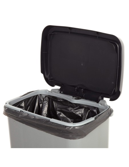 Caixote do lixo Curver Compatta 25L cinzento | Distria