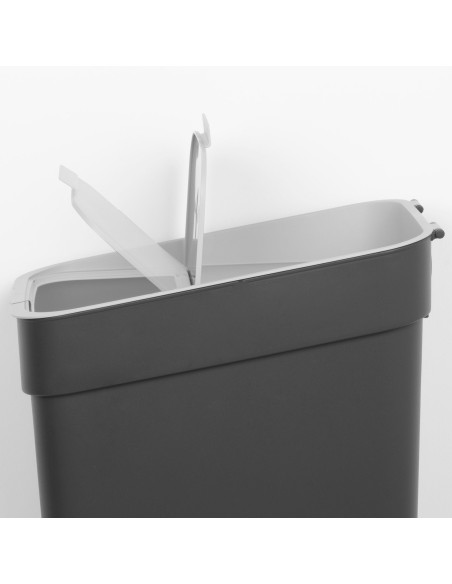 Caixote reciclagem Curver 30L cinzento | Distria