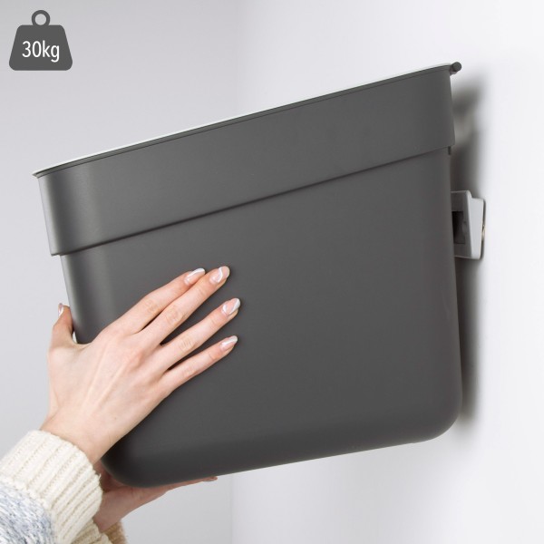 Caixote de reciclagem Curver 20L cinzento | Distria