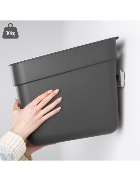 Caixote de reciclagem Curver 20L cinzento | Distria