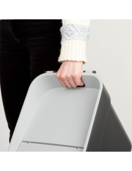 Caixote de reciclagem Curver 20L cinzento | Distria
