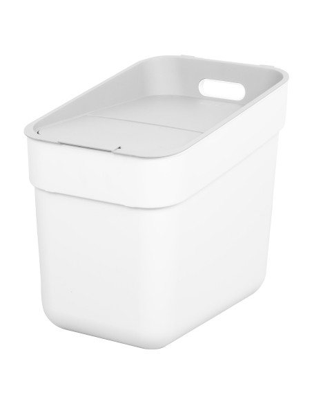 Caixote de reciclagem Curver 20L branco | Distria