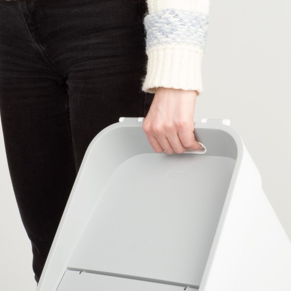Caixote de reciclagem Curver 20L branco | Distria