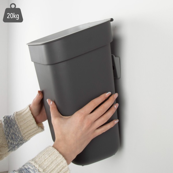 Caixote do lixo para reciclagem Curver 10L cinzento | Distria