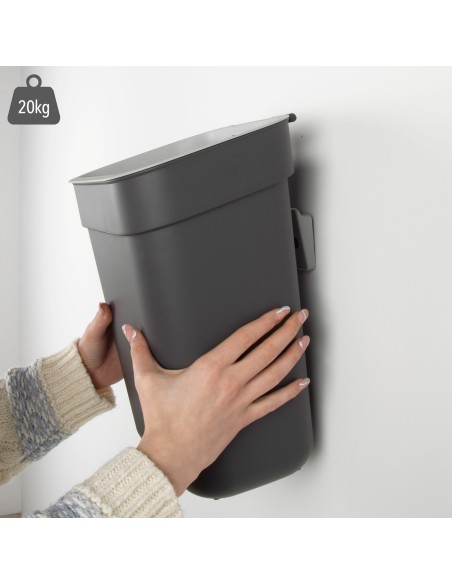 Caixote do lixo para reciclagem Curver 10L cinzento | Distria