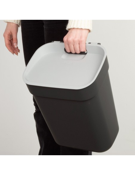 Caixote do lixo para reciclagem Curver 10L cinzento | Distria