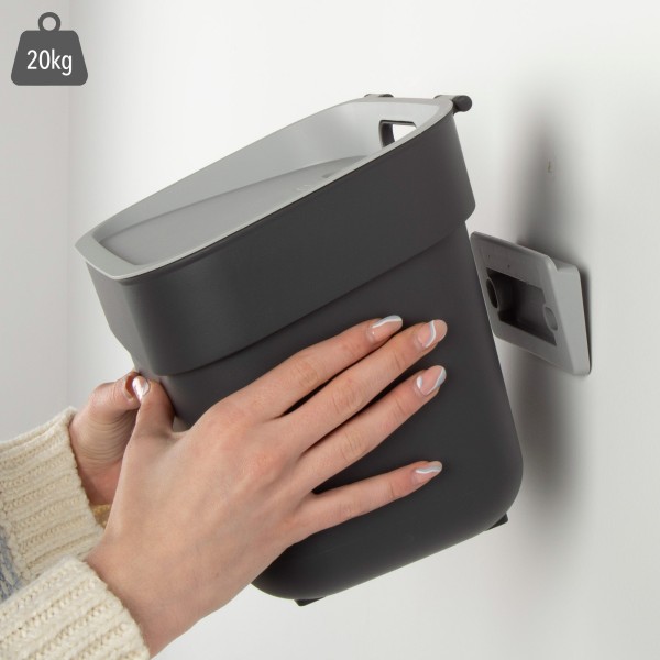 Caixote do lixo para reciclagem Curver 5L cinzento | Distria
