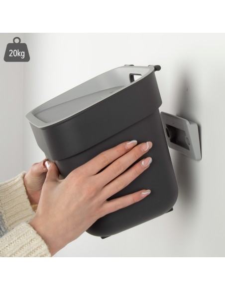 Caixote do lixo para reciclagem Curver 5L cinzento | Distria