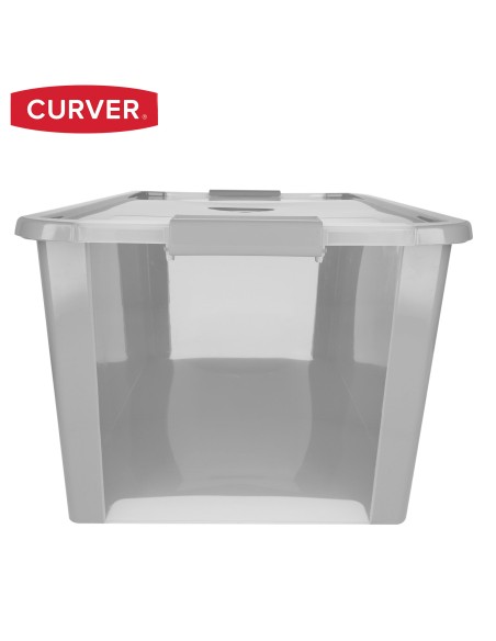 Caixa de arrumação Curver Bi-Box 40L cinzenta | Distria