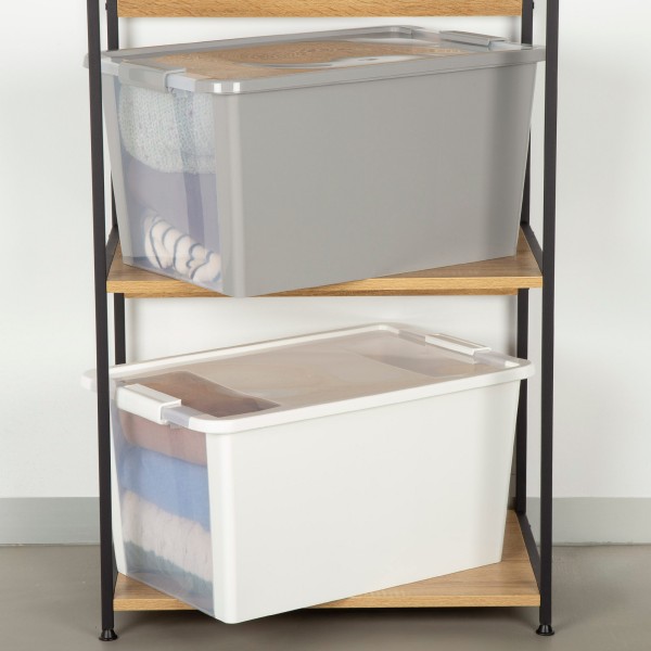 Caixa de arrumação Curver Bi-Box 40L cinzenta | Distria